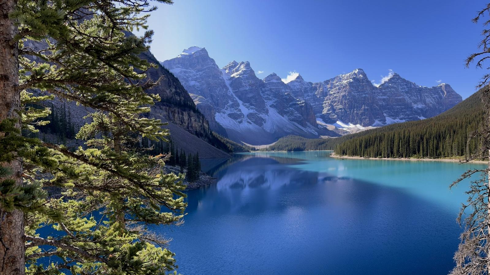 Beyond Banff Moraine Lake