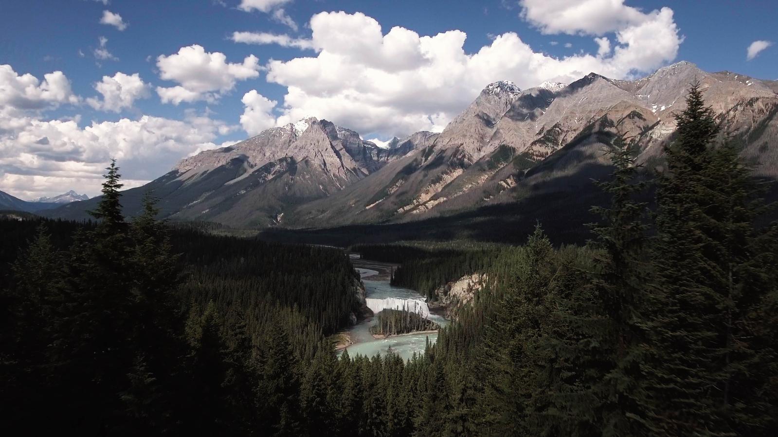 Wapta Falls in Yoho National Park