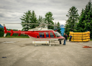 Heli rafting the Kicking Horse river in Golden BC 